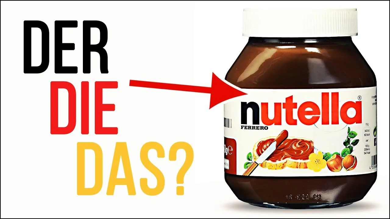 Njemacki clanovi der die das nutella