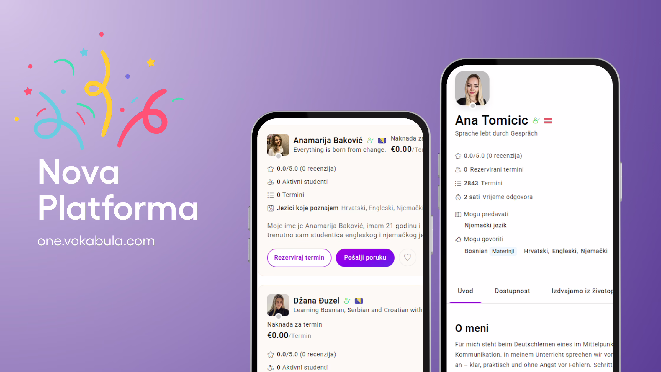 Nova Platforma vokabula one